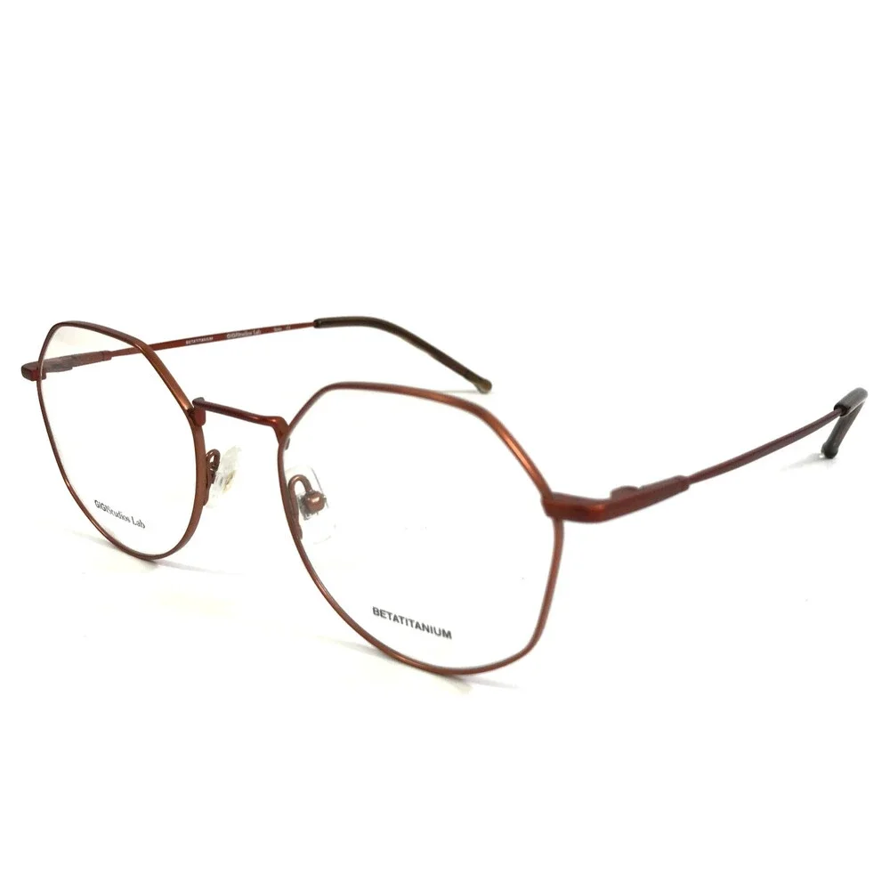 Gigi Studios Eyeglasses Frame DETROIT 8069/8 Matte Rust Bronze Brown 49-20-140